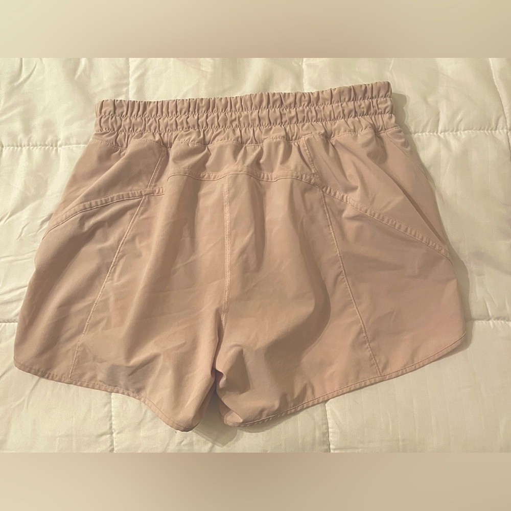 Lululemon Athletics Track That Mid-Rise Lined Short 5” Blush Colored Size 12